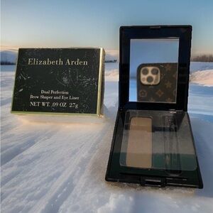Elizabeth Arden RARE Dual Perfection Brow Shaper & Eye Liner Brown VINTAGE NIB